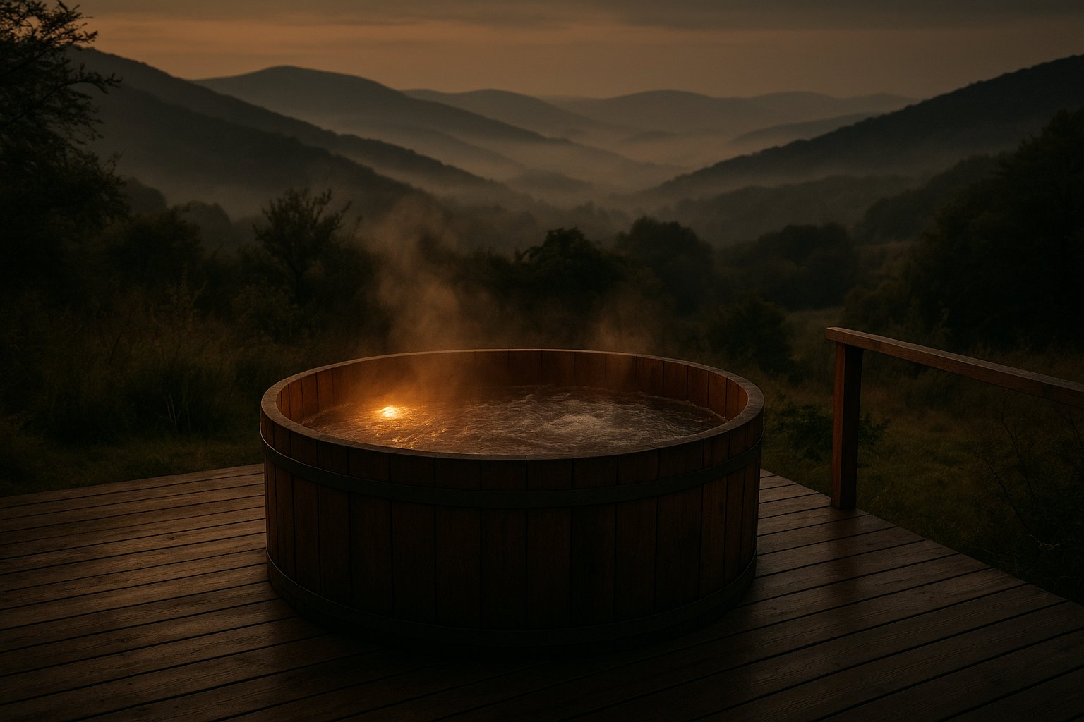 Jakuzzi panorámával